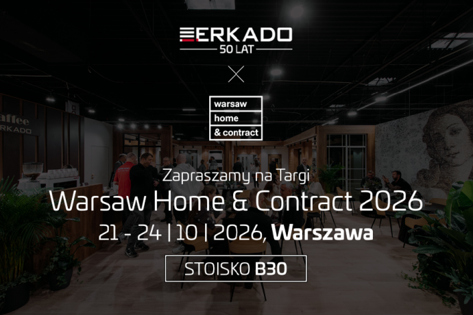 50 lat ERKADO. Jubileuszowa premiera na Warsaw Home & Contract 2026