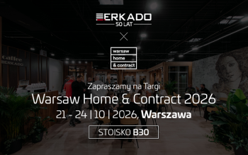 50 lat ERKADO. Jubileuszowa premiera na Warsaw Home & Contract 2026