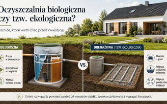 Oczyszczalnia biologiczna czy tzw. ekologiczna (drenażowa)? Różnice przed inwestycją
