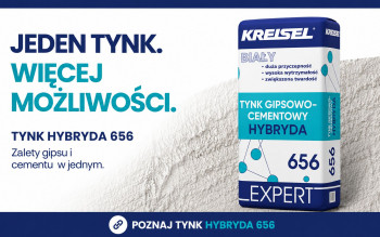 Tynk Hybryda 656 Kreisel. Już nie trzeba wybierać między gipsem a cementem