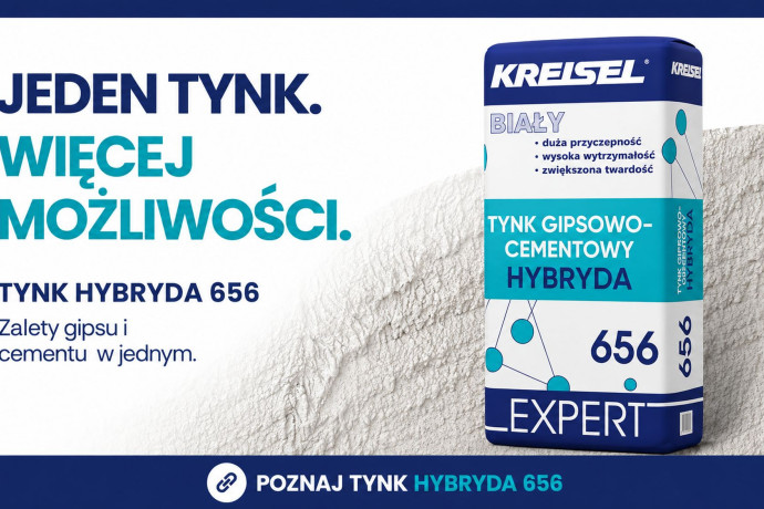 Tynk Hybryda 656 Kreisel. Już nie trzeba wybierać między gipsem a cementem