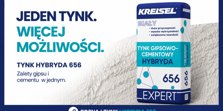 Tynk Hybryda 656 Kreisel. Już nie trzeba wybierać między gipsem a cementem