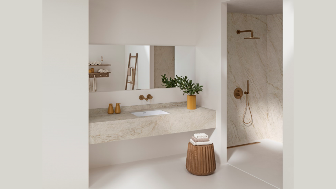 Neolith Taj Mahal – wyjątkowy spiek kwarcowy! Naturalne piękno w Twoim domu