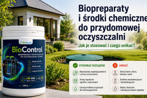Biopreparaty i środki chemiczne do przydomowej oczyszczalni. Jak je stosować i czego unikać?