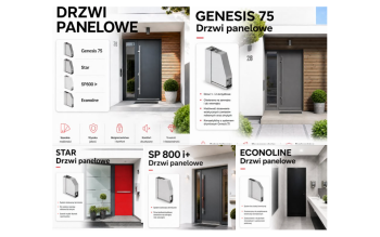 Aluminiowe drzwi panelowe na lata. Design to tylko jedna z ich zalet