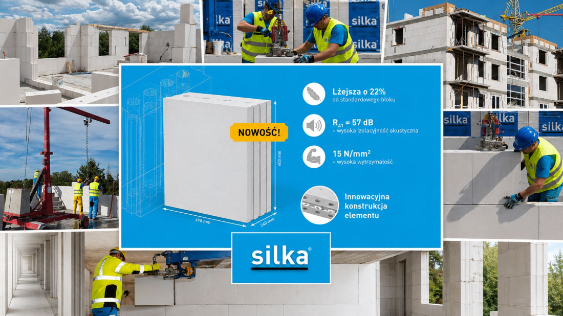 Silka Tempo Light – lżejsze bloki, szybsze murowanie i mniej transportu