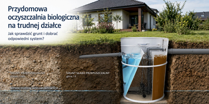 Przydomowa oczyszczalnia biologiczna na trudnej działce. Jak sprawdzić grunt i dobrać system?
