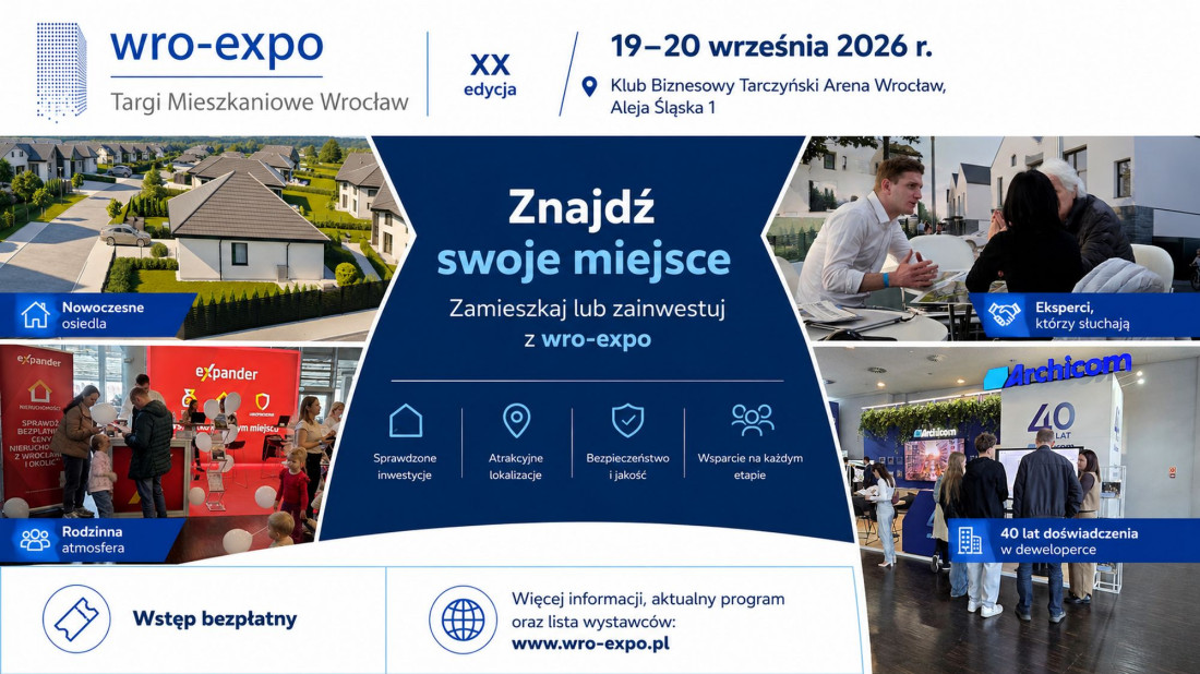 XX Jubileuszowe Targi Mieszkaniowe we Wrocławiu – 19 i 20 września 2026 roku
