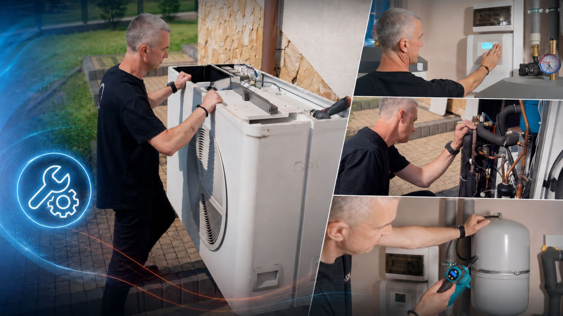 Serwis pompy ciepła przed zimą. Przegląd ważny jak kontrola wiązań przed skokiem