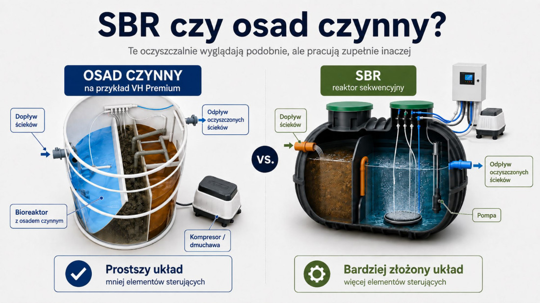 SBR czy przepływowa oczyszczalnia z osadem czynnym? Co jest prostsze i tańsze w eksploatacji?