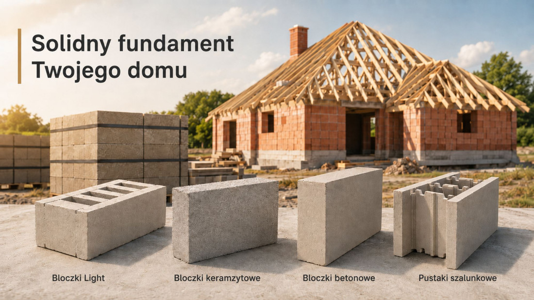 Bloczki fundamentowe: betonowe, lekkie czy szalunkowe? Ten wybór ma znaczenie na lata
