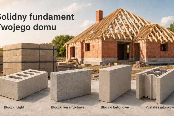 Bloczki fundamentowe: betonowe, lekkie czy szalunkowe? Ten wybór ma znaczenie na lata