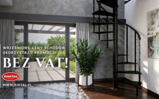 Wrzesień bez VAT w Rintal. 8% rabatu na schody do 30 września 2026