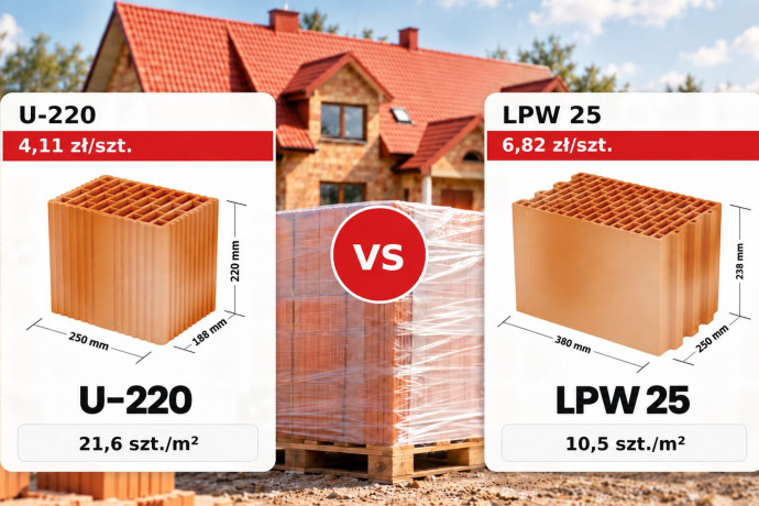 Pustak za 4,11 zł może dać droższą ścianę niż pustak za 6,82 zł. Jak liczyć koszt 1 m² muru?