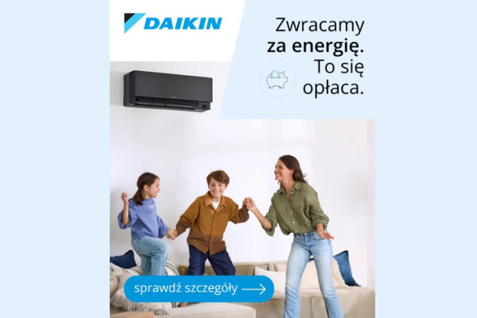Zwrot do 1500 zł za energię przy zakupie urządzeń Daikin 