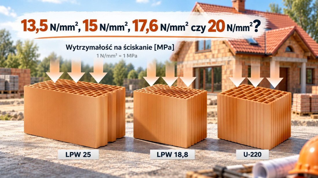 Na oko wyglądają tak samo. Pustak klasy 15 i 20 różni jeden parametr, o którym warto wiedzieć