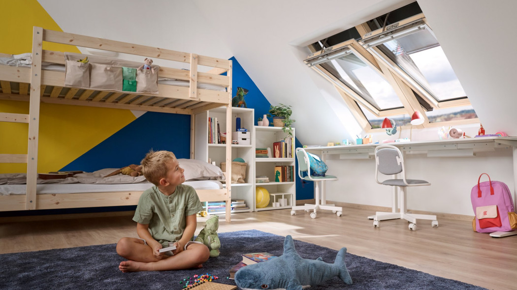 Trzyszybowe, sterowane elektrycznie okna dachowe VELUX  
