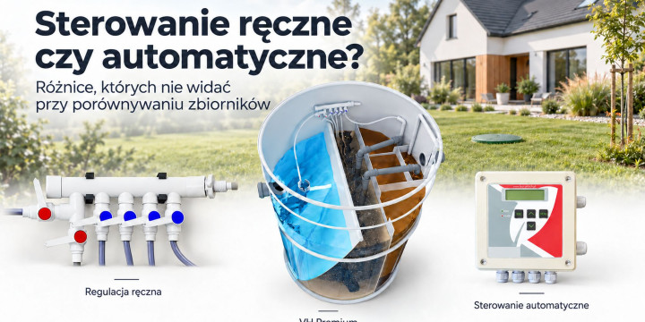 Sterowanie ręczne czy automatyczne w przydomowej oczyszczalni? Co naprawdę robi sterownik?