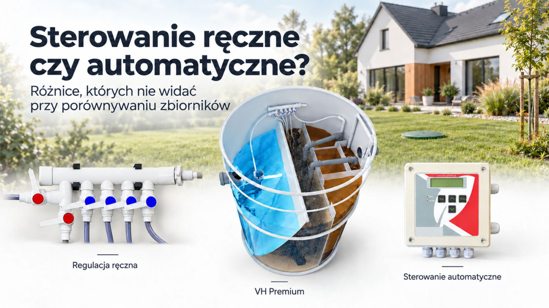 Sterowanie ręczne czy automatyczne w przydomowej oczyszczalni? Co naprawdę robi sterownik?