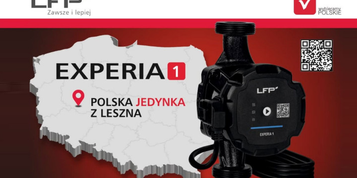 EXPERIA 1 z Leszna. Nowa polska pompa obiegowa LFP do instalacji grzewczych