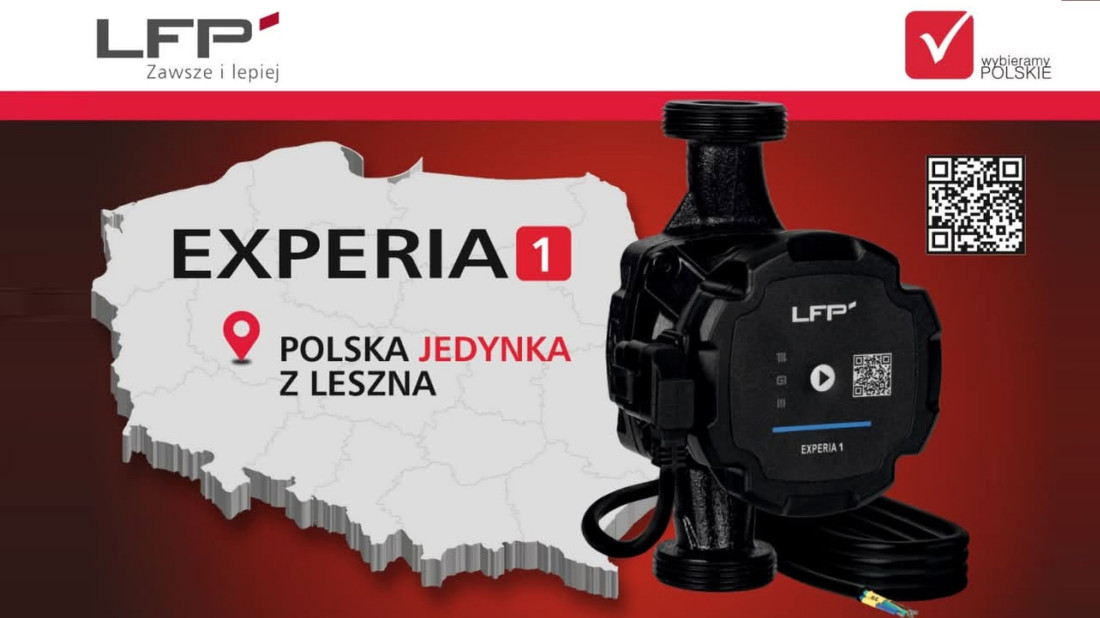 EXPERIA 1 z Leszna. Nowa polska pompa obiegowa LFP do instalacji grzewczych