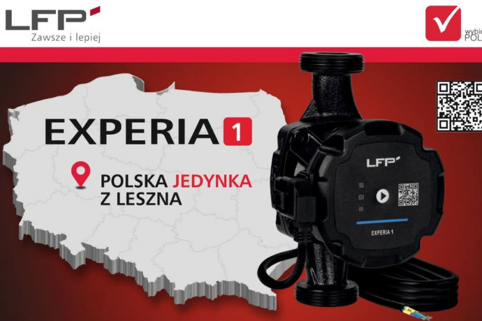 EXPERIA 1 z Leszna. Nowa polska pompa obiegowa LFP do instalacji grzewczych