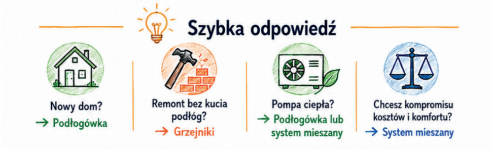 co wybrać grzejniki czy podłogówka 