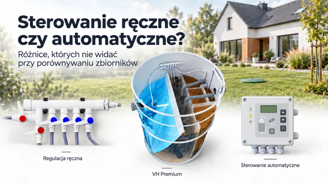 Sterowanie ręczne czy automatyczne w przydomowej oczyszczalni? Co naprawdę robi sterownik?