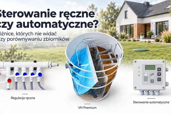 Sterowanie ręczne czy automatyczne w przydomowej oczyszczalni? Co naprawdę robi sterownik?