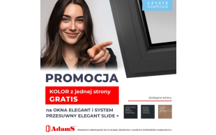 Odbierz kolorowy profil bez dopłaty. Rusza wyjątkowa promocja na okna i systemy przesuwne ELEGANT