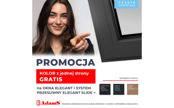 Odbierz kolorowy profil bez dopłaty. Rusza wyjątkowa promocja na okna i systemy przesuwne ELEGANT