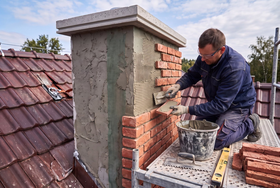 Montaż okładziny klinkierowej metodą kombinowaną, przed etapem fugowania spoin