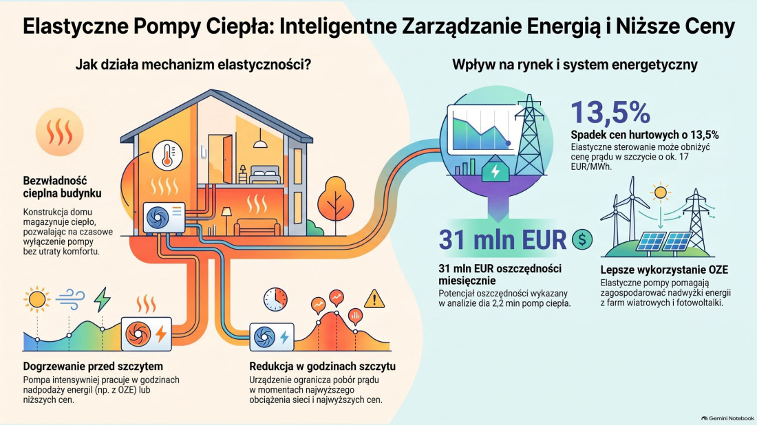Pompy ciepła mogą obniżyć ceny energii. Wystarczy zmiana godzin ich pracy