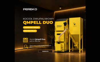 Dwupaliwowy kocioł na drewno i pellet - QmPell DUO