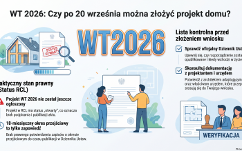 WT 2026. Czy po 20 września można złożyć projekt domu?