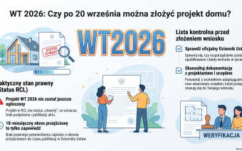 WT 2026. Czy po 20 września można złożyć projekt domu?