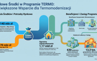 Ponad 140 mln zł więcej na termomodernizację. Nowe środki na poprawę efektywności energetycznej budynków