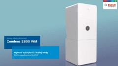 Bosch Condens 5300i WM – kompaktowy kocioł gazowy ze zintegrowanym zasobnikiem